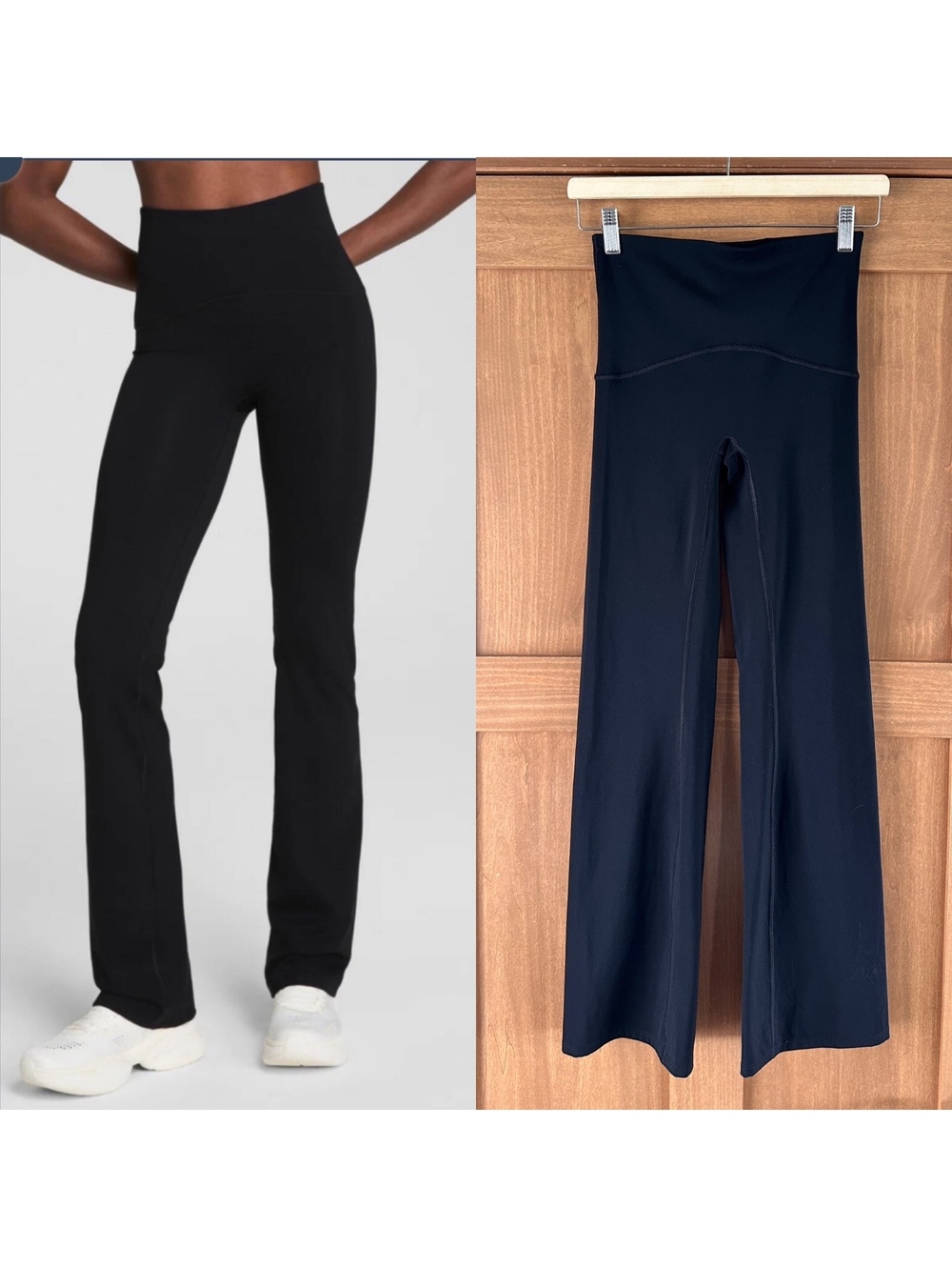 SPANX SPANXshape Booty Boost Flare Pants Yoga Leggings Black Women Small 50243Q